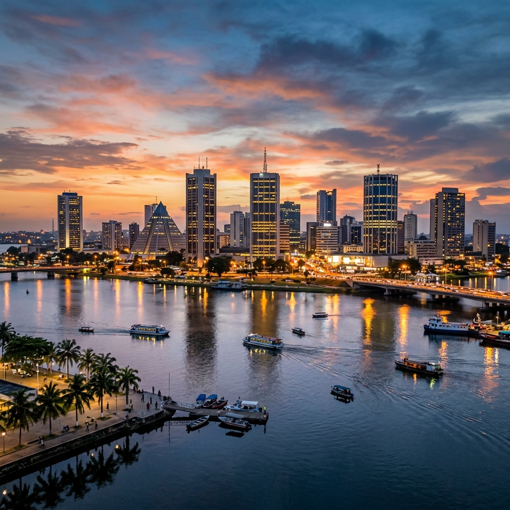 Skyline d'Abidjan, Côte d'Ivoire