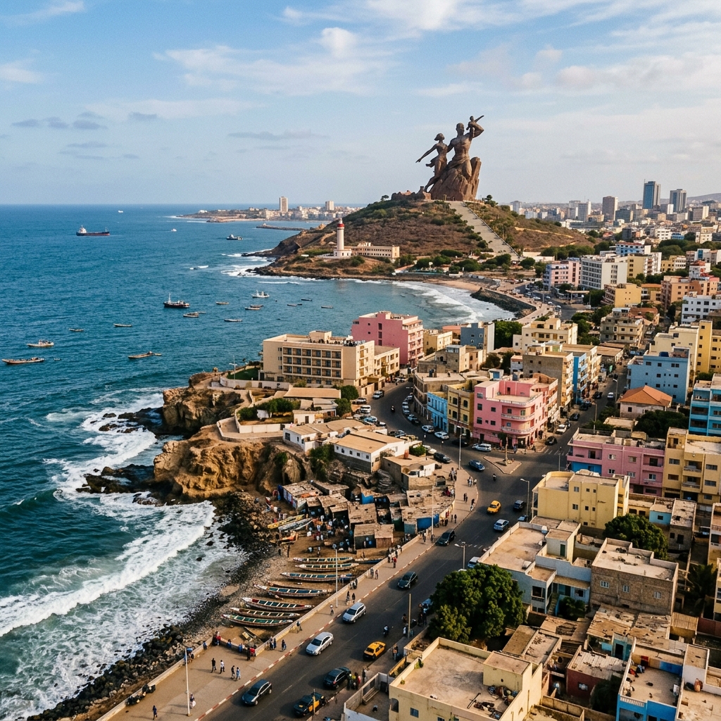 Vue de Dakar, Sénégal