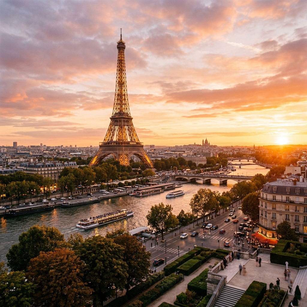 Tour Eiffel à Paris, France